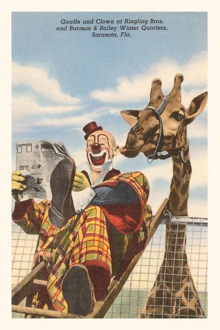 Vintage Journal Giraffe and Clown Sarasota Florida