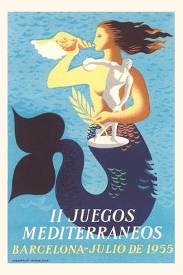 Vintage Journal 1955 Mediterranean Games Poster