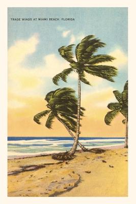 Vintage Journal Palm Trees Miami Beach Florida