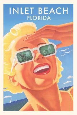 Vintage Journal Inlet Beach Travel Poster