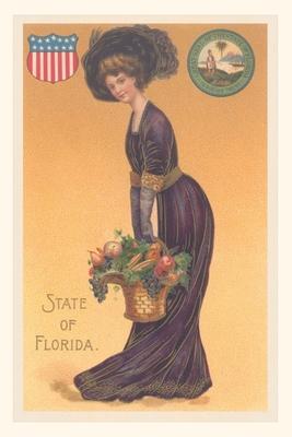 Vintage Journal Woman Dressed as the State of Florida