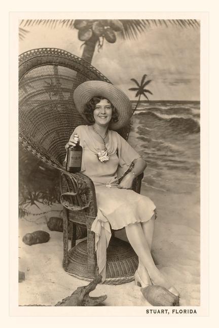 Vintage Journal Woman Posing in Stuart Florida