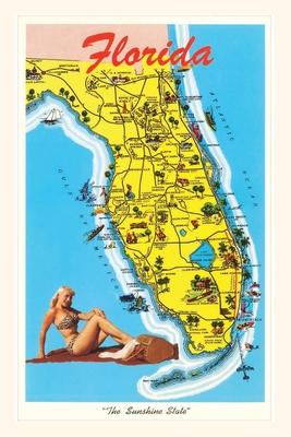 Vintage Journal Florida Tourist Map