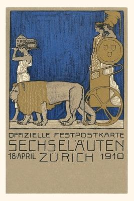 Vintage Journal Zurich Commemoration Lions and Chariot Switzerland