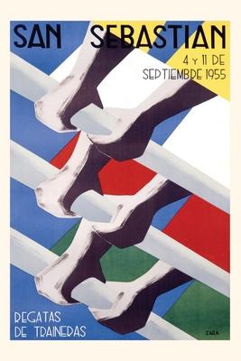 Vintage Journal San Sebastian Rowing Regatta Poster