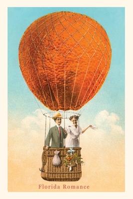 Vintage Journal Florida Romance Couple in Orange Balloon