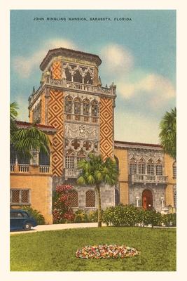 Vintage Journal Ringling Mansion Sarasota Florida