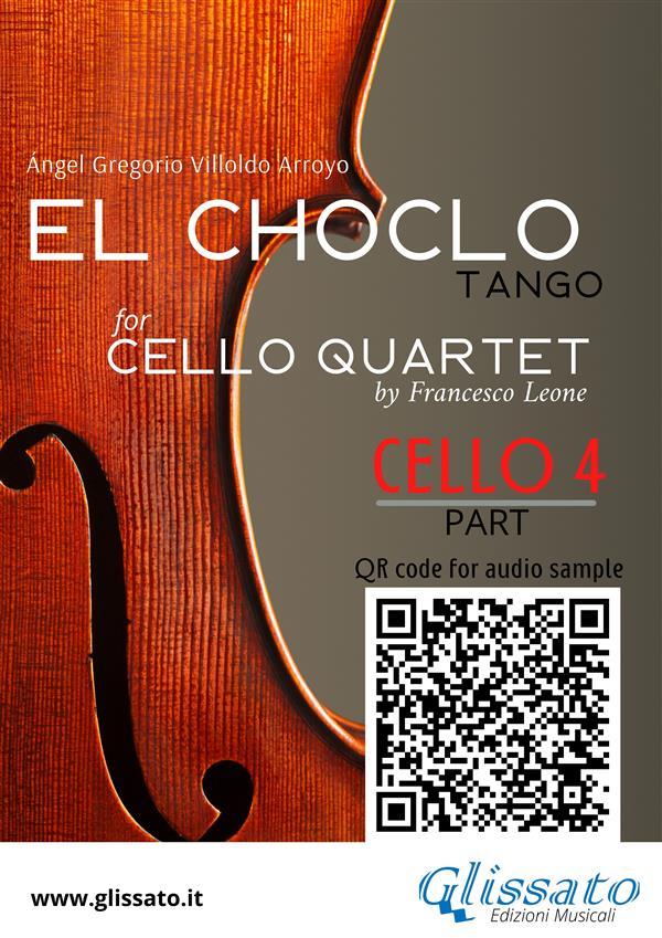 Cello 4 part of El Choclo for Cello Quartet