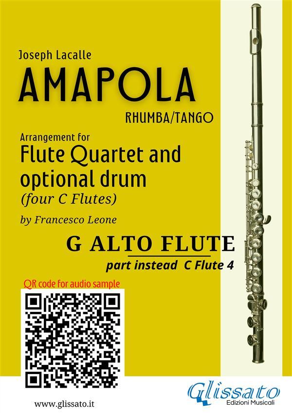 C Alto Flute (instead C flute 4) part of Amapola for Flute Quartet