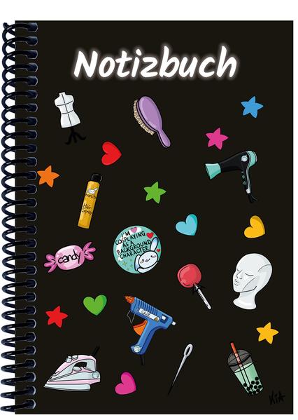 A 5 Notizbuch Manga Items schwarz blanko