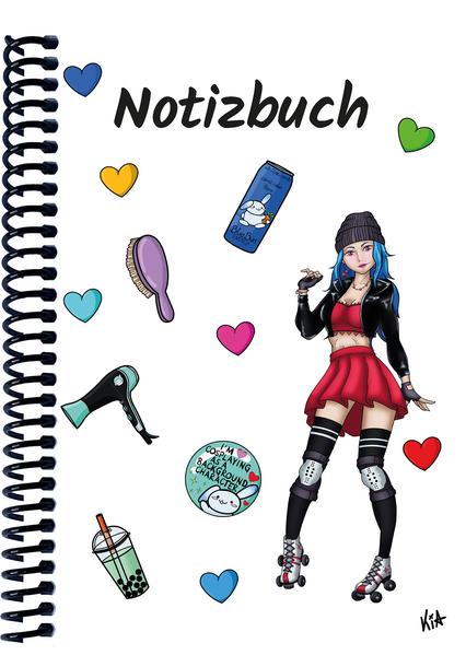 A 4 Notizbuch Manga Enora weiß blanko