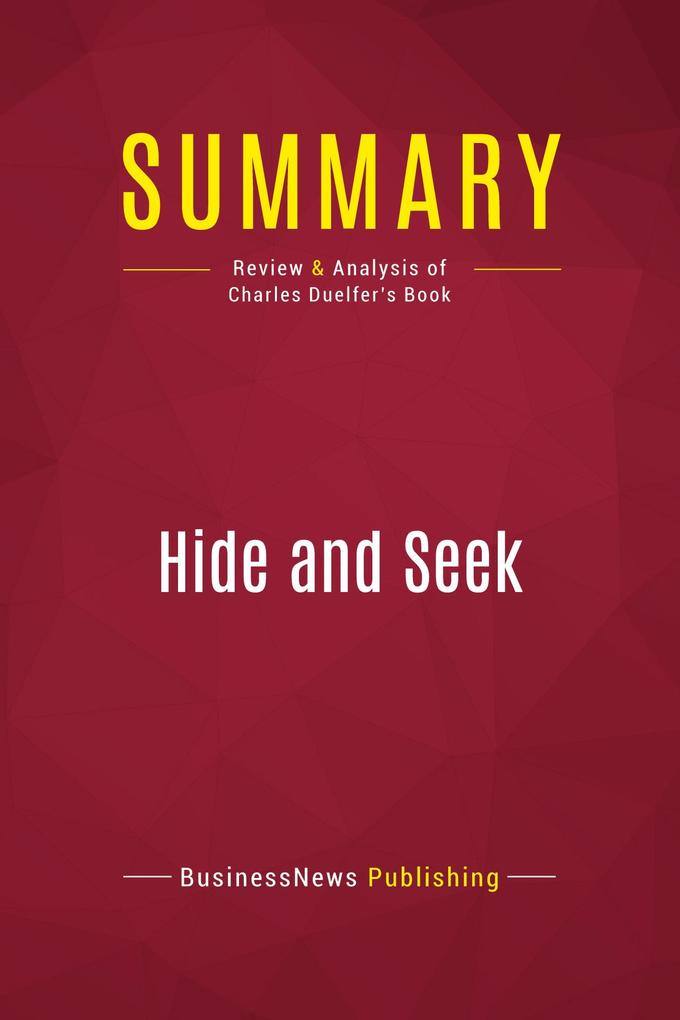 Summary: Hide and Seek