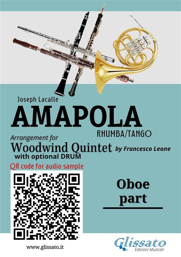Oboe part of Amapola for Woodwind Quintet