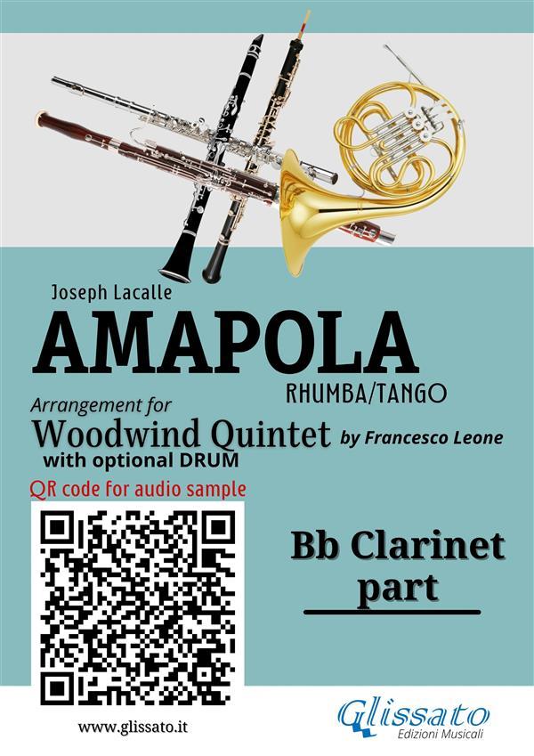 Bb Clarinet part of Amapola for Woodwind Quintet