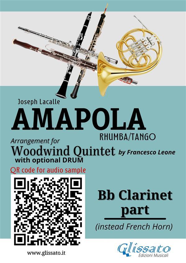 Bb Clarinet (instead French Horn) part of Amapola for Woodwind Quintet