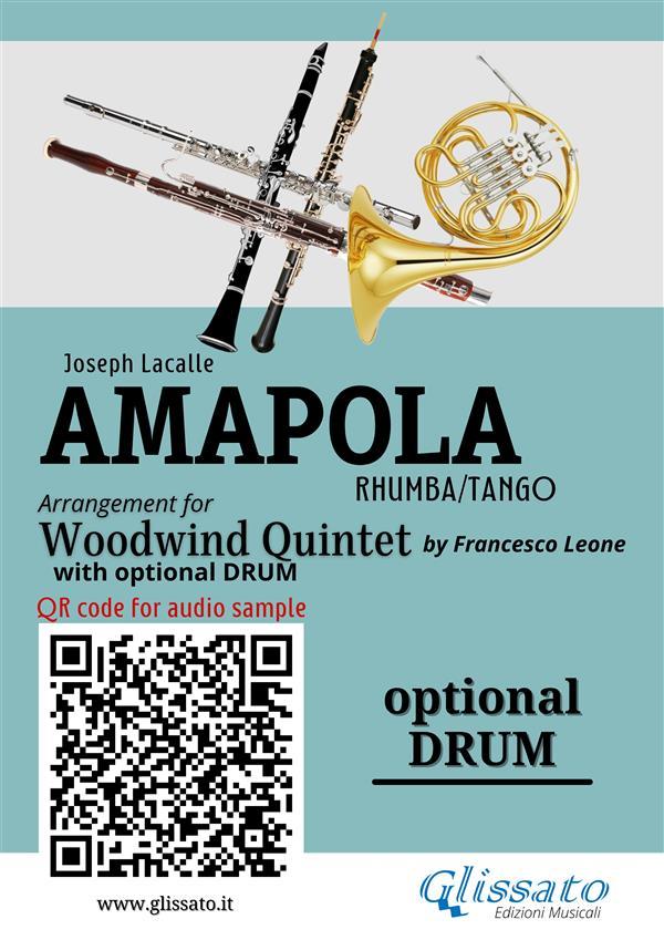 Optional Drum part of Amapola for Woodwind Quintet