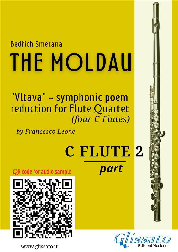 C Flute 2 part of The Moldau for Flute Quartet