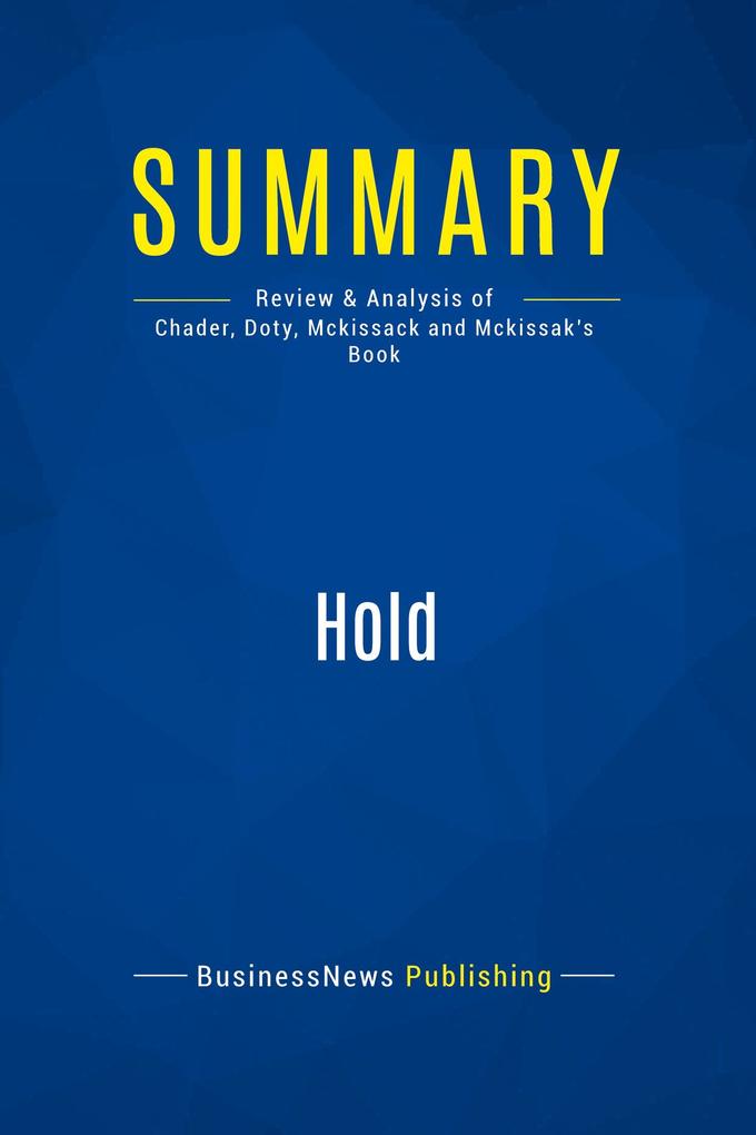 Summary: Hold