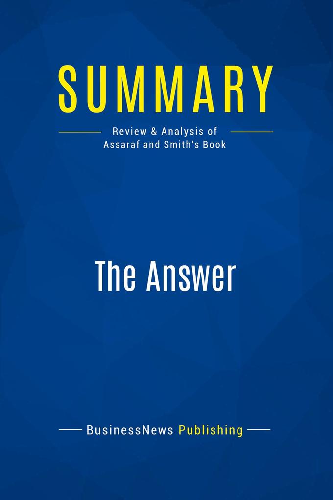 Summary: The Answer