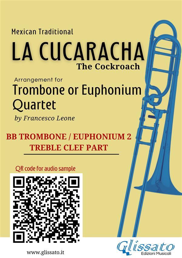 Trombone/Euphonium 2 t.c. part of La Cucaracha for Quartet
