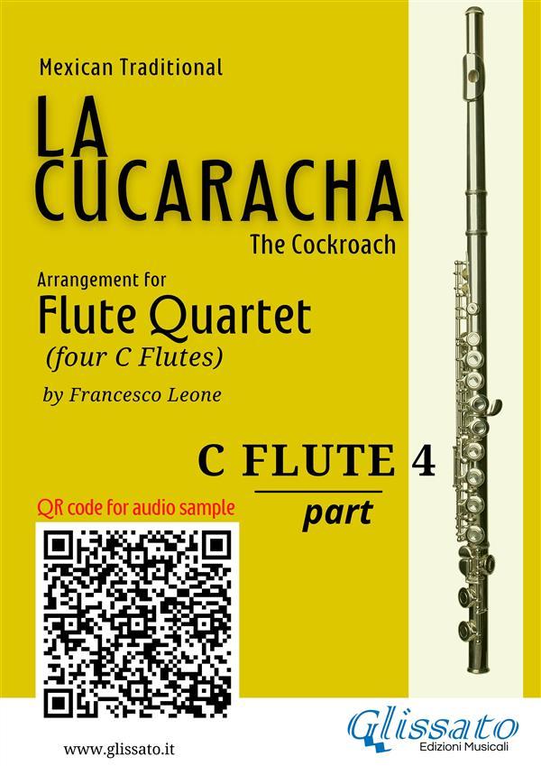 Flute 4 part of La Cucaracha for Flute Quartet