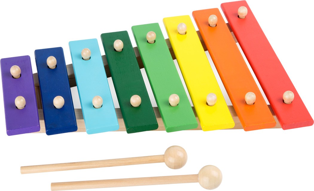 Small foot 4619 - Xylophon Kunterbunt Kinder-Musikinstrument Holz 30x22cm