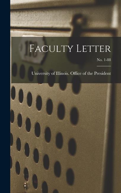 Faculty Letter; no. 1-88