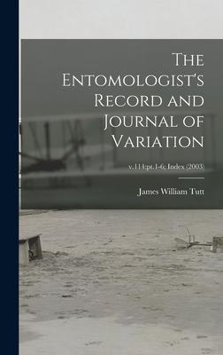 The Entomologist‘s Record and Journal of Variation; v.114: pt.1-6; Index (2003)