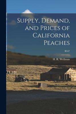 Supply Demand and Prices of California Peaches; B547