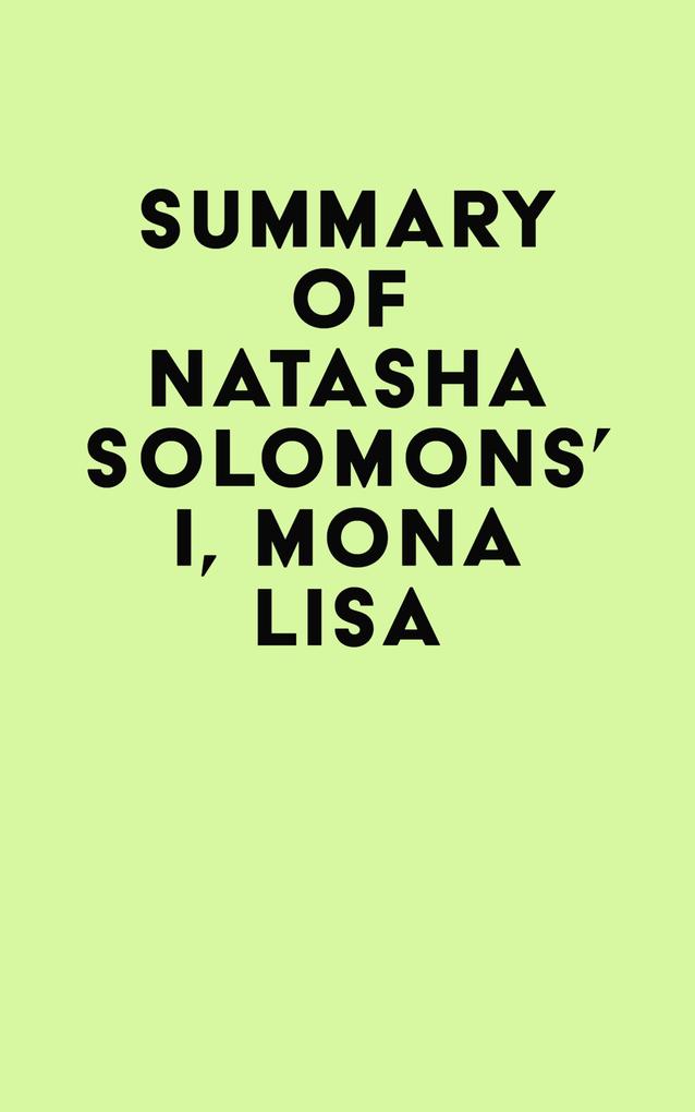 Summary of Natasha Solomons‘s I Mona Lisa