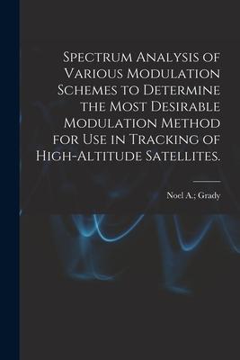 Spectrum Analysis of Various Modulation Schemes to Determine the Most Desirable Modulation Method for Use in Tracking of High-altitude Satellites.