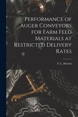 Performance of Auger Conveyors for Farm Feed Materials at Restricted Delivery Rates
