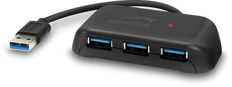 SPEEDLINK SNAPPY EVO USB Hub 4-Port USB 3.0 USB 3.1 Gen 1 USB 3.2 Gen 1 (5 Gbit-s) Passive bla