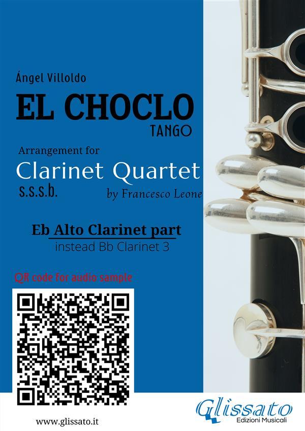 Eb Alto Clarinet (instead Bb 3) part of El Choclo for Clarinet Quartet