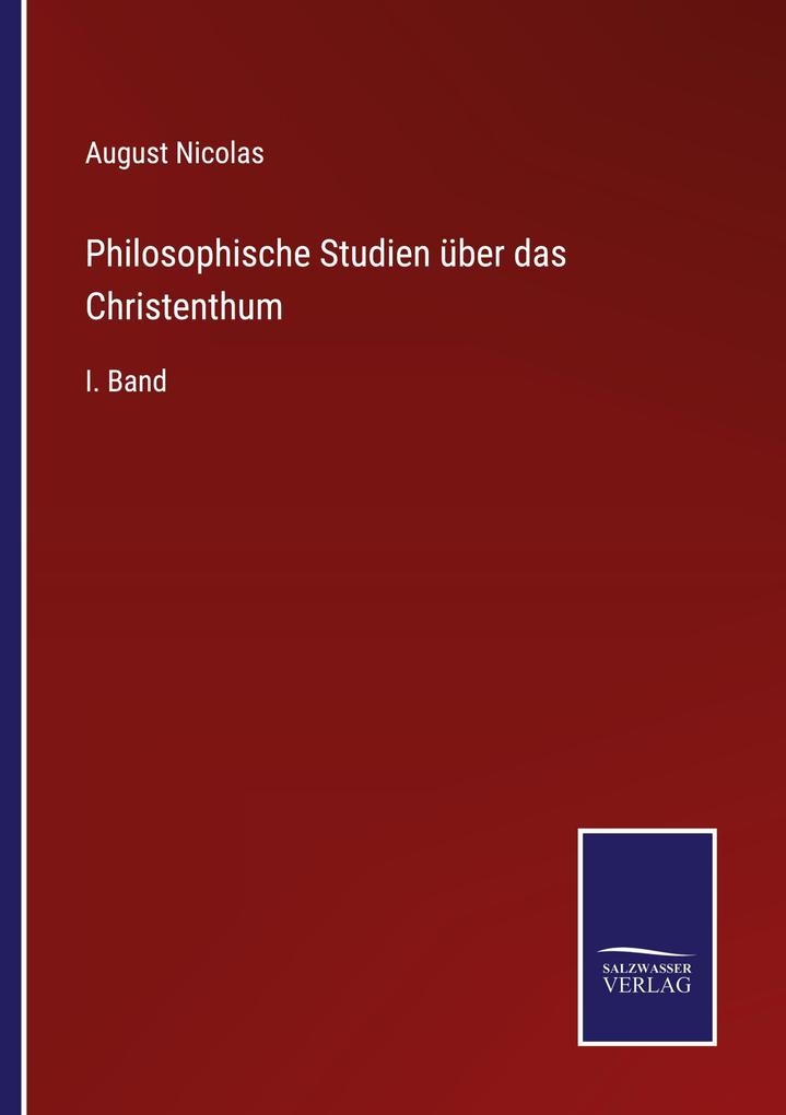 Philosophische Studien über das Christenthum