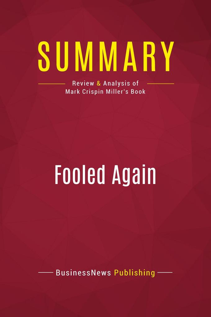 Summary: Fooled Again