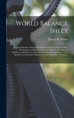 World Balance Sheet: a Comprehensive Inventoried Examination Covering the Extent Distribution and Relative Depletion of the World‘s Phys