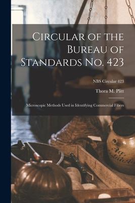 Circular of the Bureau of Standards No. 423: Microscopic Methods Used in Identifying Commercial Fibers; NBS Circular 423