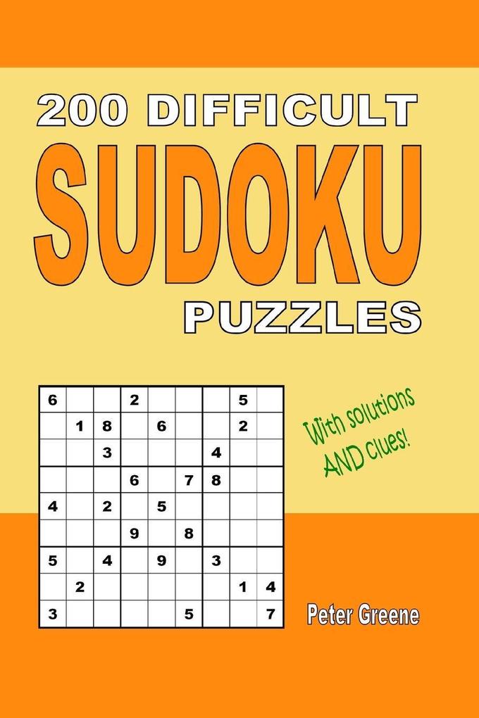 200 Difficult Sudoku Puzzles