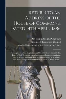 Return to an Address of the House of Commons Dated 14th April 1886: for Copies of All the Depositions or Other Evidence Submitted in Favor of Half-b