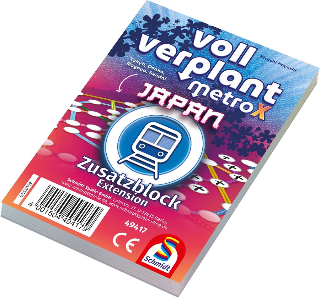 Image of Schmidt 49417 - Voll Verplant, Zusatzblock Japan (75 Blatt)