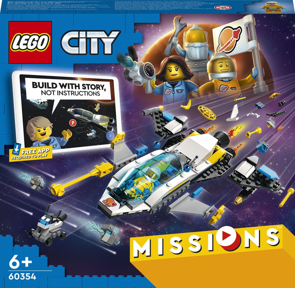 Image of LEGO® 60354 City Erkundungsmissionen im Weltraum mit Raumschiff und 3 Minifiguren