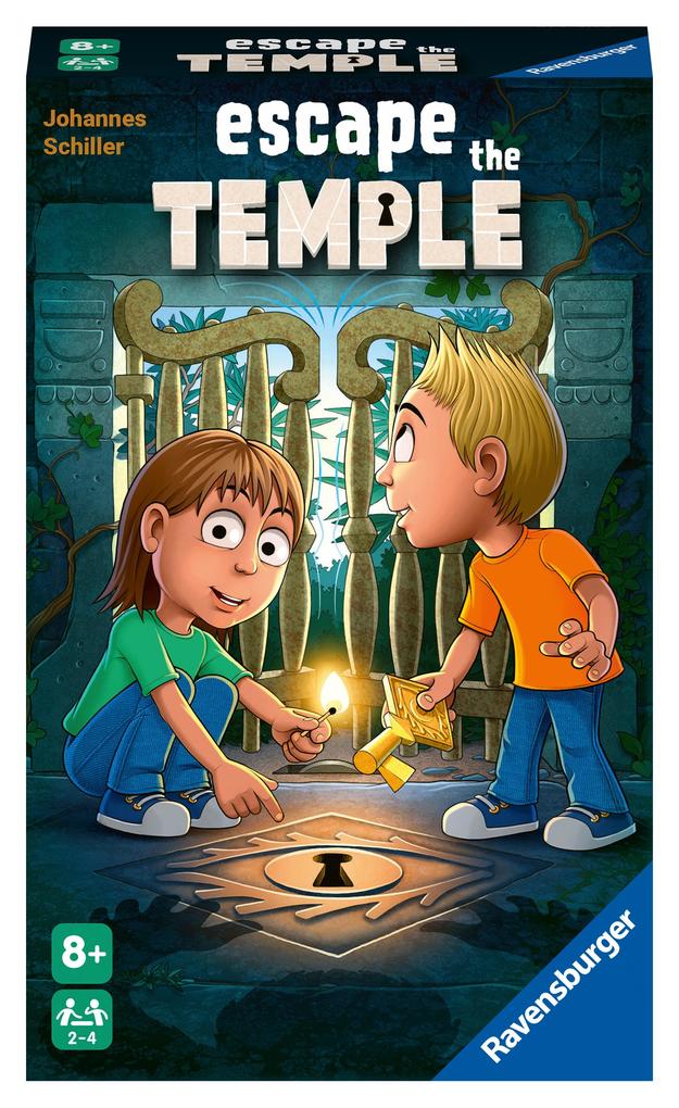Ravensburger 20963 - Escape the temple - Brettspiel für Kinder ab 8 Jahren Familienspiel für Kinder und Erwachsene Klassiker für 2-4 Spieler