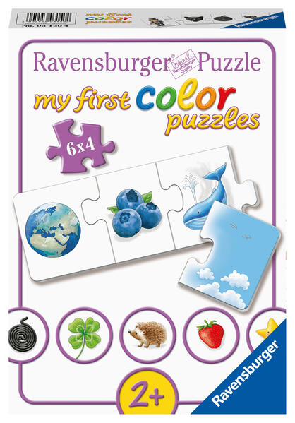 Ravensburger Kinderpuzzle - 03150 Farben lernen - my first color puzzle mit 6x4 Teilen - Puzzle für Kinder ab 2 Jahren