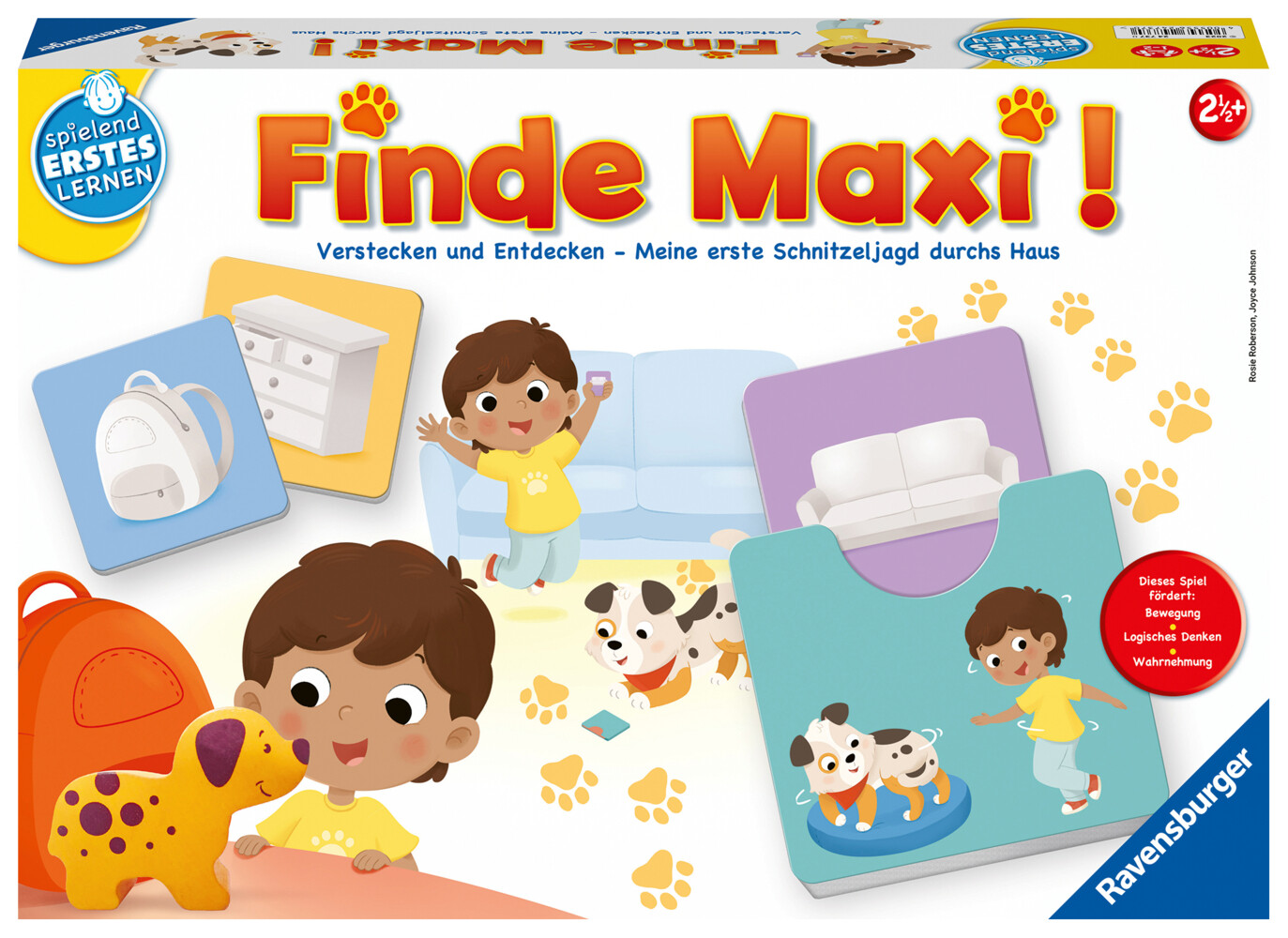 Ravensburger 24737 - Finde Maxi! - Lernspiel für Kinder ab 25 Jahren Spielend Erstes Lernen für 1-2 Spieler