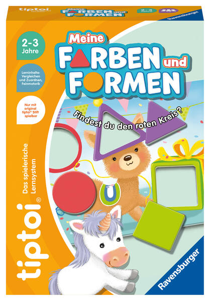 Ravensburger tiptoi Spiel 00168 - Meine Farben und Formen Lernspiel für Kinder ab 2 Jahren