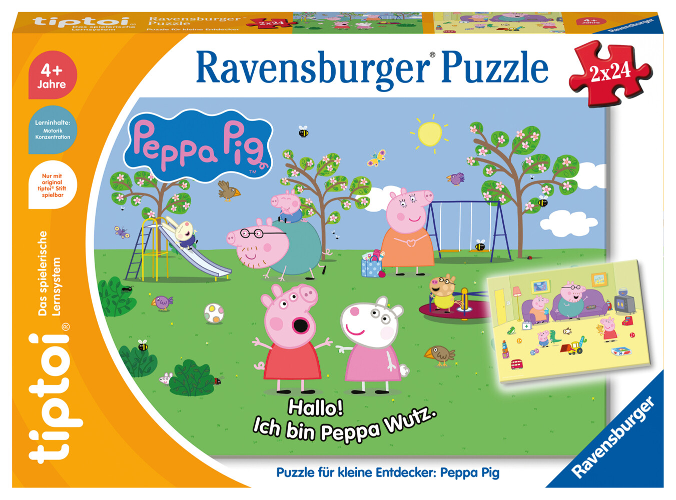 Ravensburger tiptoi Puzzle 00163 Puzzle für kleine Entdecker: Peppa Pig Kinderpuzzle für Kinder ab 4 Jahren Peppa Pig Geschenk Peppa Pig Puzzle