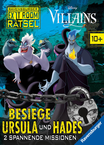 Image of Ravensburger Exit Room Rätsel: Disney Villains - Besiege Ursula und Hades: 2 spannende Missionen