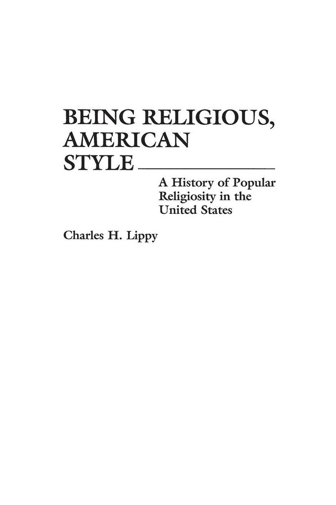 Being Religious American Style