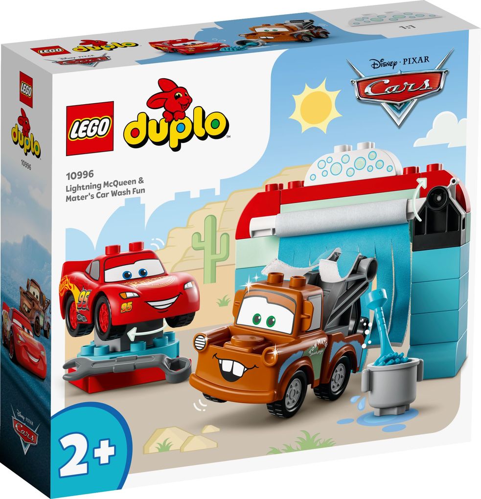 LEGO® DUPLO® Disney 10996 - Lightning McQueen und Mater in der Waschanlage
